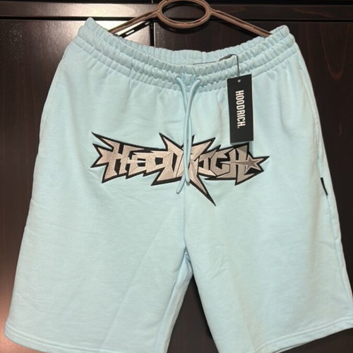 Hoodrich shorts, turquoise, size M