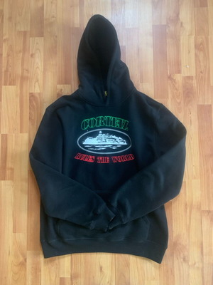 Corteiz Italia Hoodie like new, black, XXL