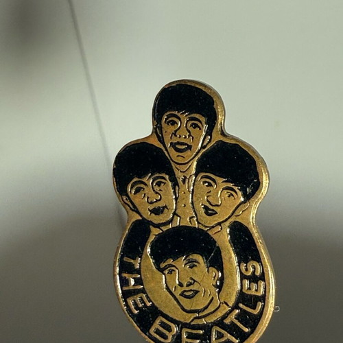 The Beatles vintage stick pin used, 1960s official memorabilia