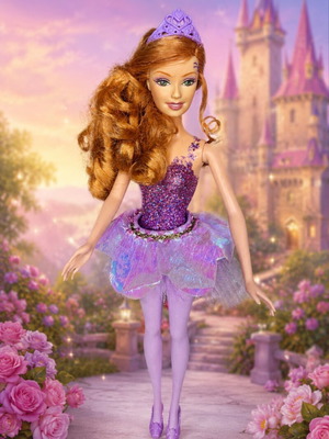 Barbie Princess and the Pea Ballerina κούκλα μεταχειρισμένη, Mattel 2005