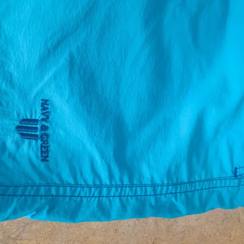 Navy & Green swim shorts like new, size XXL, turquoise