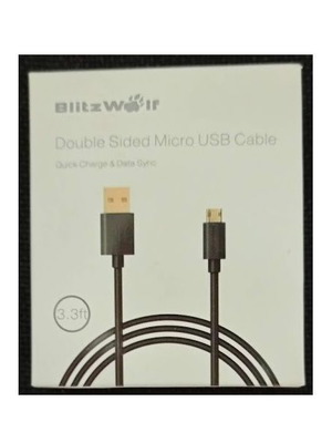 BlitzWolf microUSB καλώδιο διπλής όψης 1μ καινούργιο