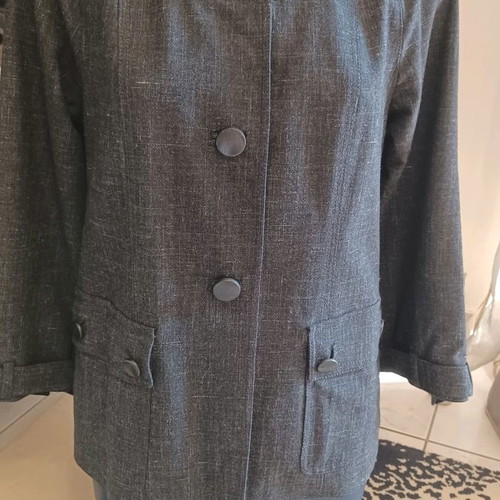 Gerald Darel women's jacket used, dark gray, size 38 - S-M