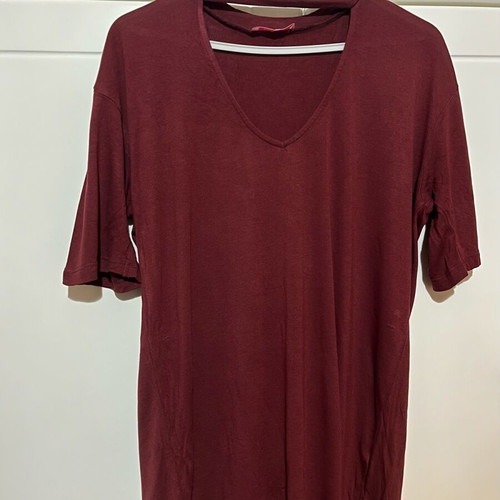 Pink Woman blouse with choker like new, size M