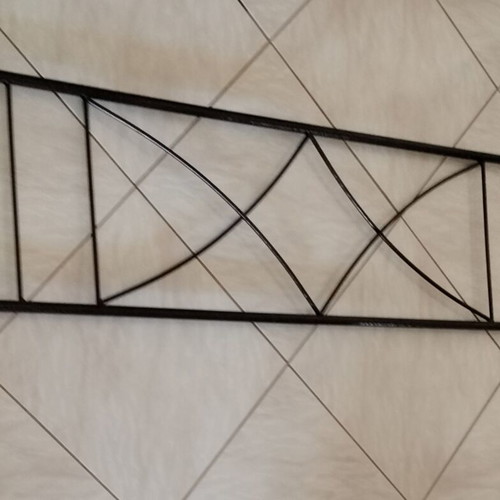 Metal double bed almost new without mattress