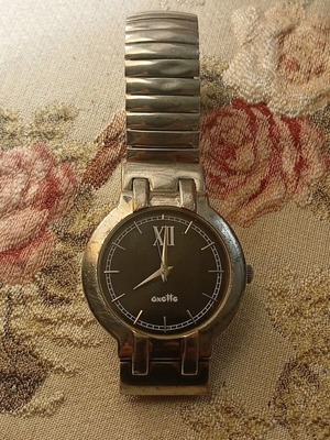 Oxette ρολόι μεταχειρισμένο με μπρασελέ, ασημί, θέλει μπαταρία