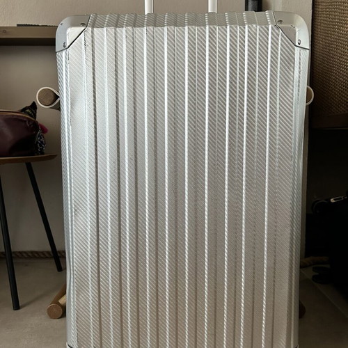 MVST Aluminum Suitcase used, premium travel luggage