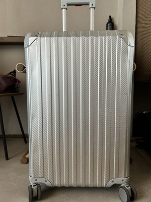 MVST Aluminum Suitcase used, premium travel luggage