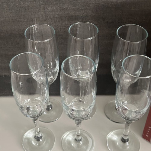 Pasabahce Imperial Champagne Glasses set of 6 new in box
