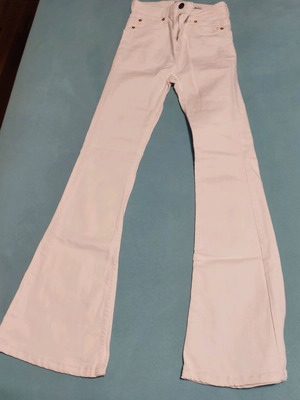 White denim pants Bershka like new, size 34