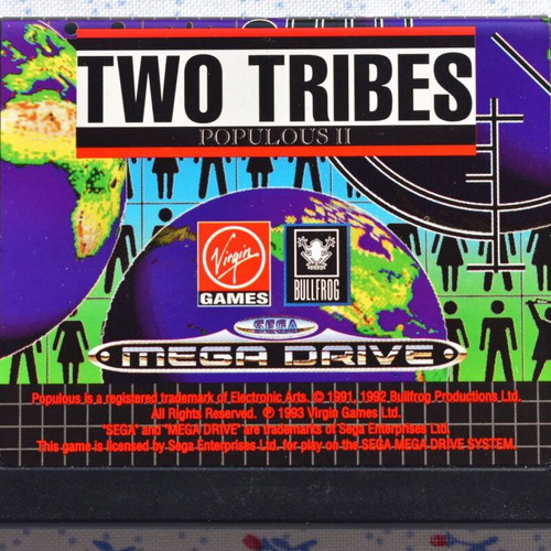 Two Tribes: Populous II Sega Mega Drive game like new