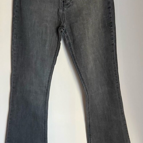 Zara premium gray jeans like new, high waist flare