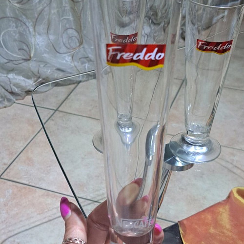 Nescafe Freddo glasses like new, set of 3