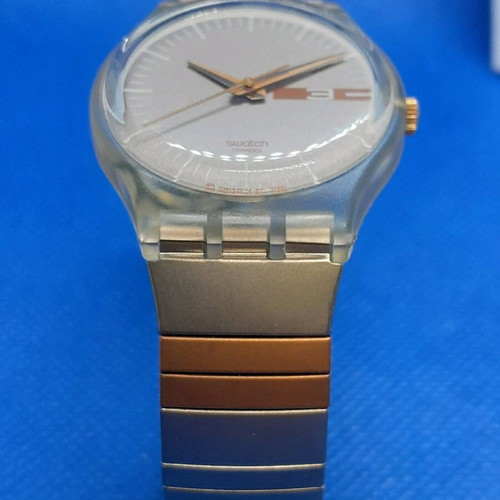 Swatch watch new, beige