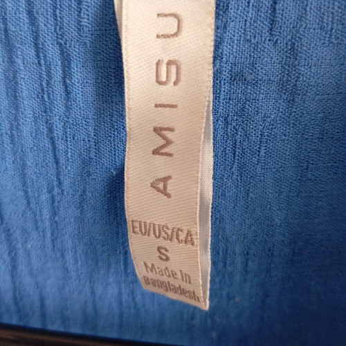 Amisu shirts, beige and blue, size S