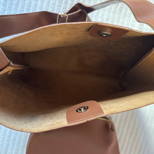 Trendyol women’s shoulder tote bag new, brown with wallet