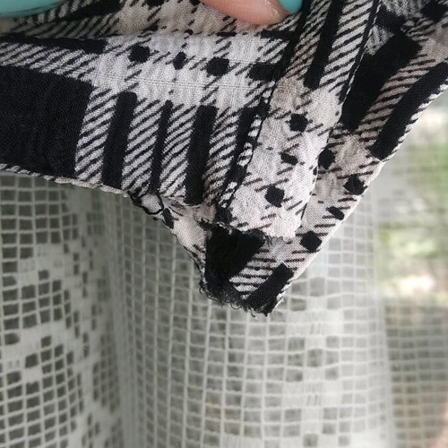 Checked long dress H&M like new, black and white, size L
