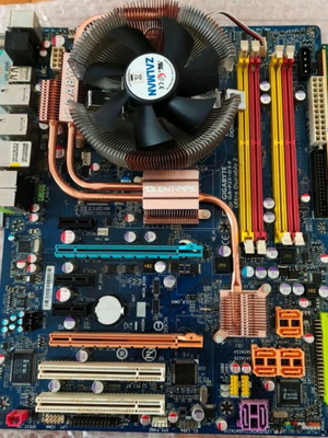 Intel Socket S775 vintage retro kit μεταχειρισμένο με Core 2 Quad Q6600