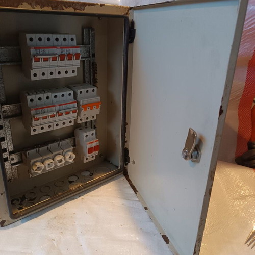 Metal Electrical Panel Three-Row Used