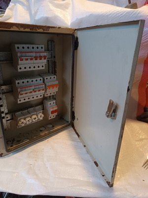 Metal Electrical Panel Three-Row Used