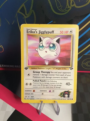 first edition jigglypuff pokemon card Erikas Jigglypuff 1st Edition