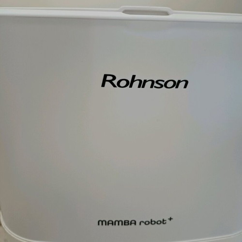 Rohnson Mamba Robot Vacuum Like New with Mapping and Wi-Fi White