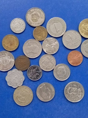 World coin lot μεταχειρισμένο, πακέτο 20 τεμάχια