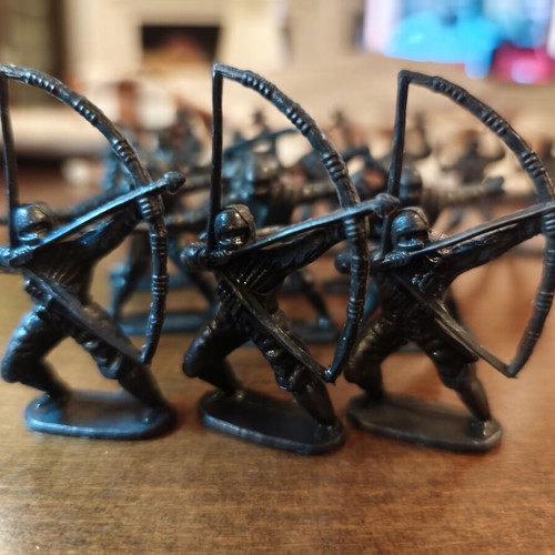 Vintage Solpa Ninja Military Figures set of 24 used, 80s