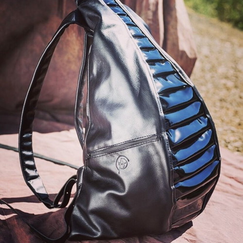 Mummy’s Boyfriend Leather Backpack new, black, handmade in Greece