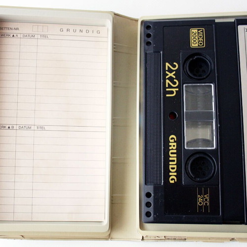 Vintage Grundig System Video 2000 Tape Cassette VCC 240 new 2x2h
