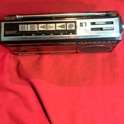 Panasonic RX1822 radio cassette recorder used with FM AM SW bands