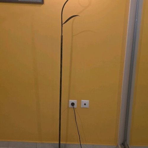 Handmade floor lamp with blown glass like new