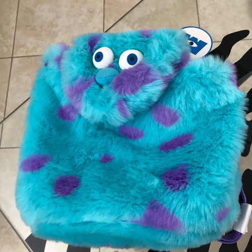 Monsters Inc Sully Soft Furry school bag and wallet set new