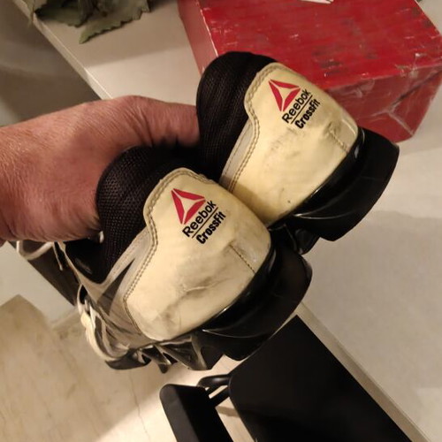 Reebok CrossFit Lifter Plus shoes like new, black and white, size 44.5