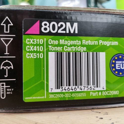 Toner Lexmark Magenta 802M genuine new
