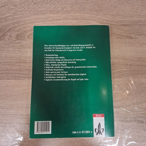 Learning English Grundgrammatik book used condition