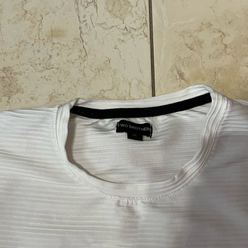 Oversized men's T-shirt white used, size Medium New Wave