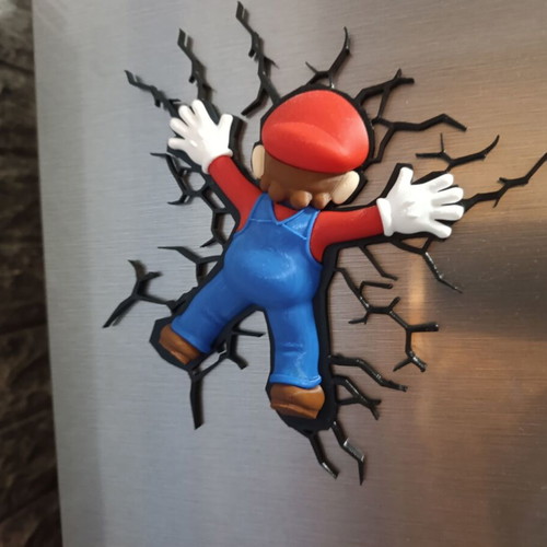 Super Mario 3D magnet new with "Smash" effect for fridge