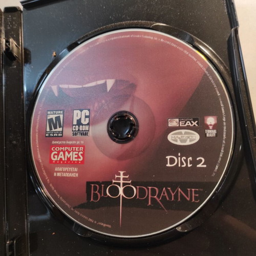 Bloodrayne PC game double disc in excellent condition