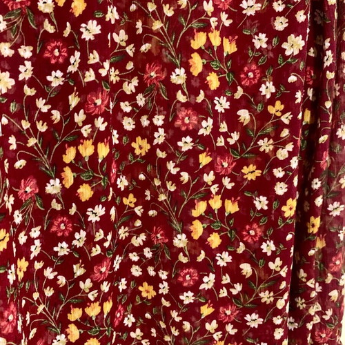 Stradivarius romantic shirt like new, burgundy with white buttons