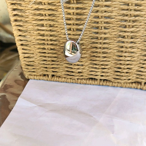 Steel necklace new, gold and silver color