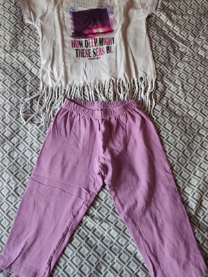 Summer set for girls with capri pants