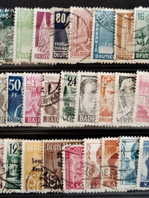 Germany stamp collection card A