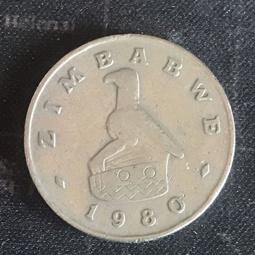 Zimbabwe 1 dollar coin 1980