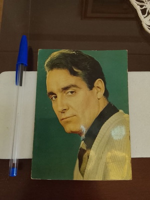 Vintage ελληνική διαφημιστική καρτ ποστάλ Μιχάλης Νικολινάκος μεταχειρισμένη, κλασσικός ελληνικός κινηματογράφος
