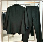 Vintage women's suit 2000 used, dark gray, sizes S-M and M-L