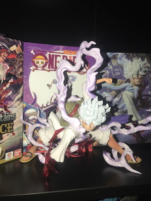 One Piece Luffy Gear 5 Sun God Nika figure new with box