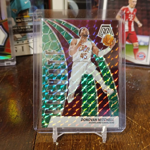 2023-24 Panini Mosaic Elevate Donovan Mitchell #20 Green Mosaic Prizm card mint