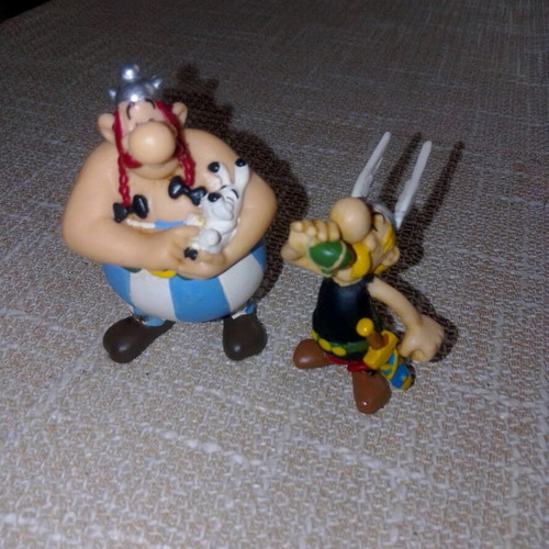 Asterix & Obelix collectible figures Plastoy 1997 like new