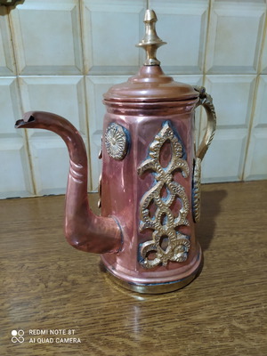 Oriental coffee pot-teapot used, made of bronze and copper